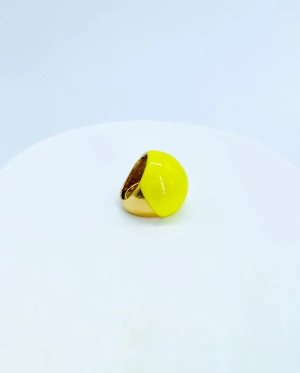 Anillo chunky amarillo