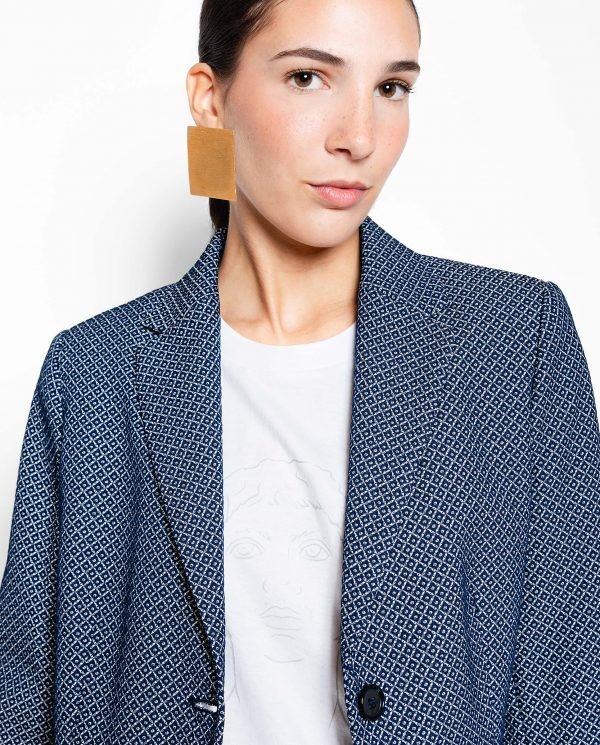 Pendientes cuadrados grandes