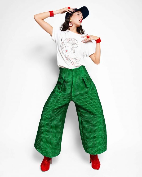 Camiseta estampada geisha