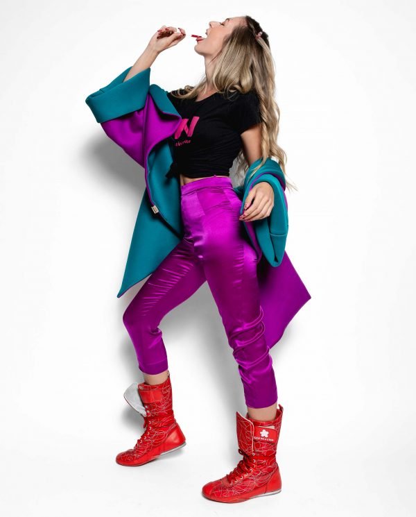 Pantalón pirata magenta