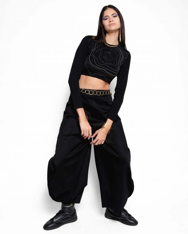 Pantalón Zero Waste Fashion plano