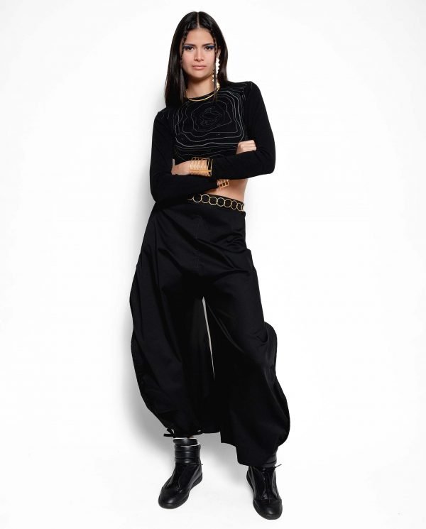 Pantalón Zero Waste Fashion plano