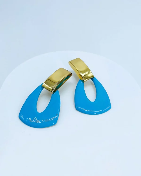 Pendientes gota celestes